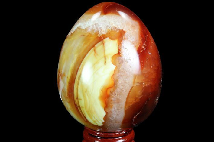 Colorful Carnelian Agate Egg - Madagascar #98514